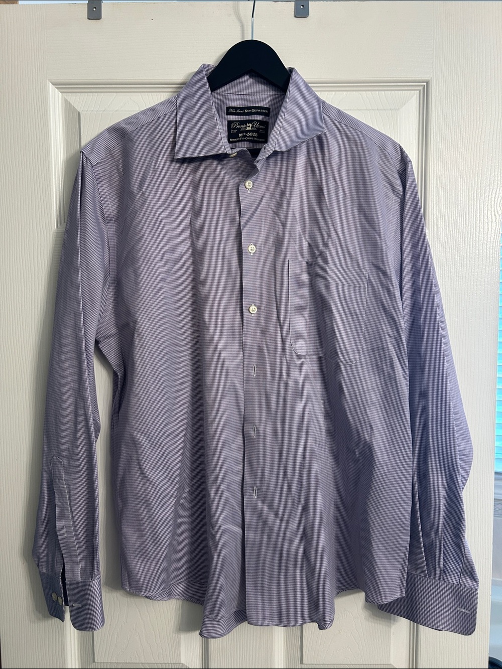 Pronto Uomo Light Purple Micro-Pattern Dress Shirt